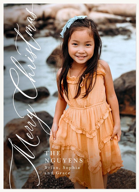 Side Sentiments Personalized Holiday Cards