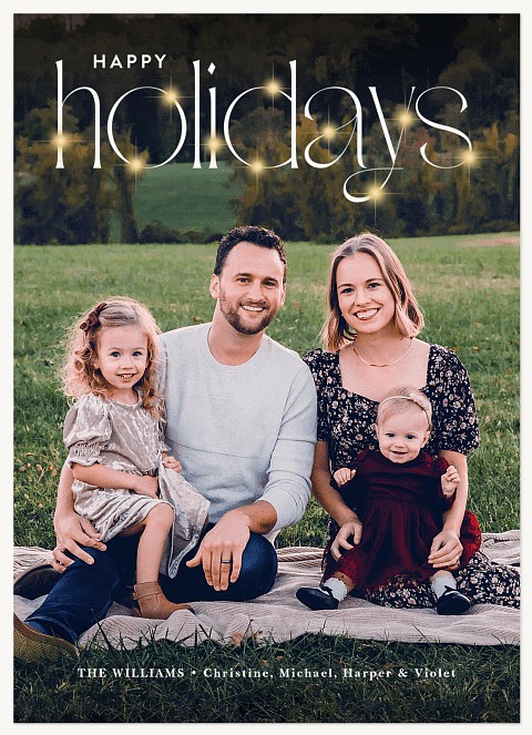 Glow & Joy Personalized Holiday Cards
