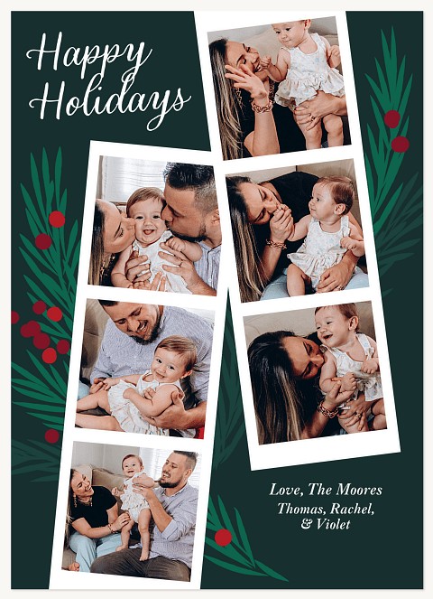 Playful Sprigs Personalized Holiday Cards