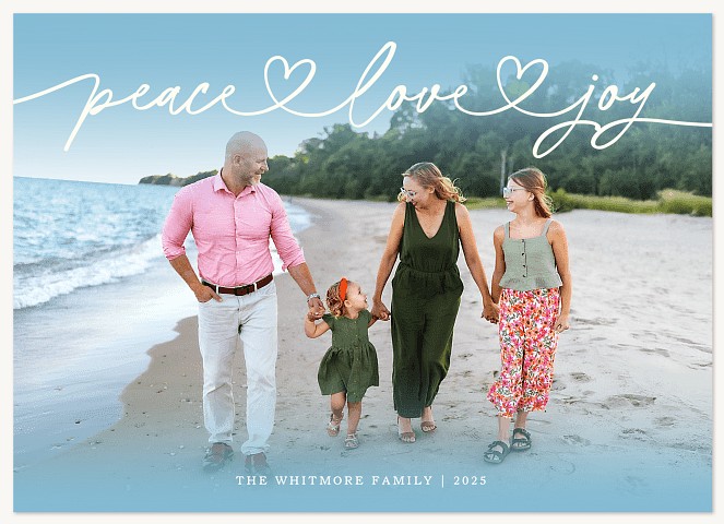 Heartfelt Words Personalized Holiday Cards