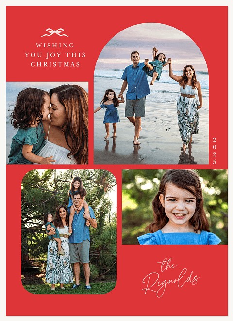 Sleek Arch Personalized Holiday Cards