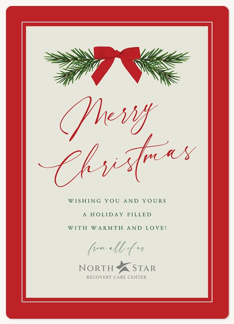 Holiday Bow Holiday & Christmas Magnet Cards