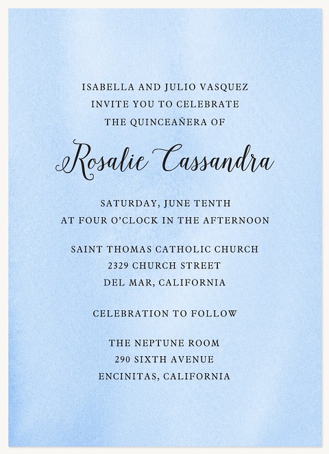 Daydreamer Quinceañera Invitations