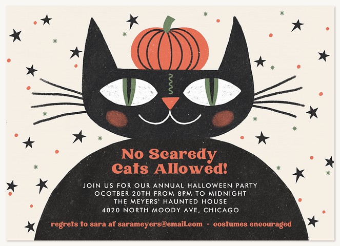Scaredy Cat Halloween Cards