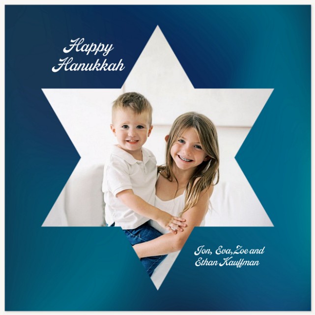 Simple Star Hanukkah Cards
