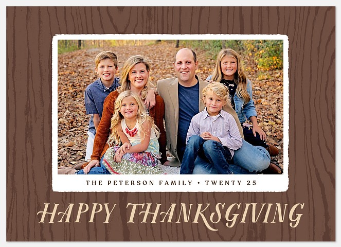 Rustic Thanksgiving Thanksgiving Cards