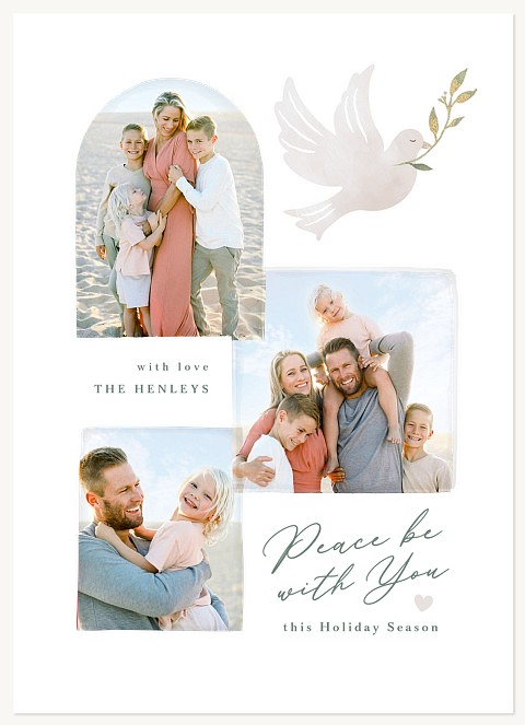 Peace Collage Personalized Holiday Cards