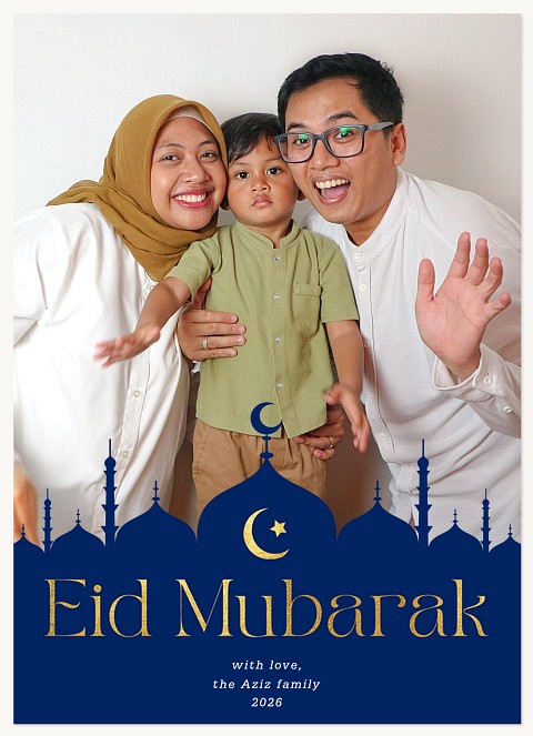 Moonlit Silhouette Eid Cards