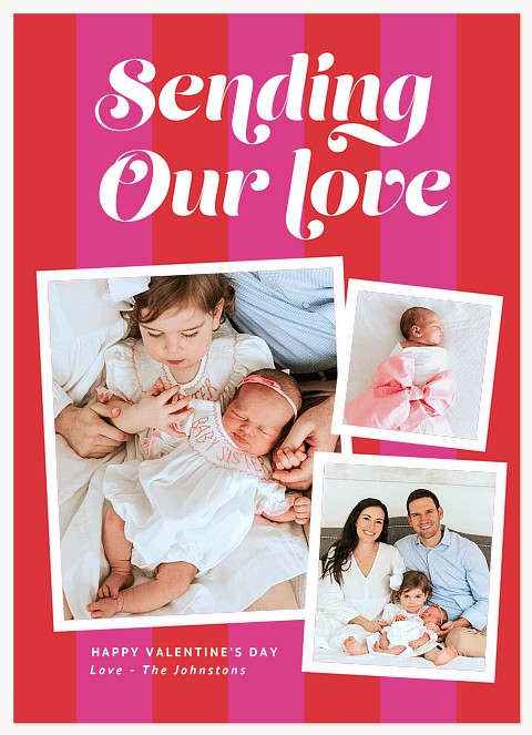 Sending Stripes Valentines Cards