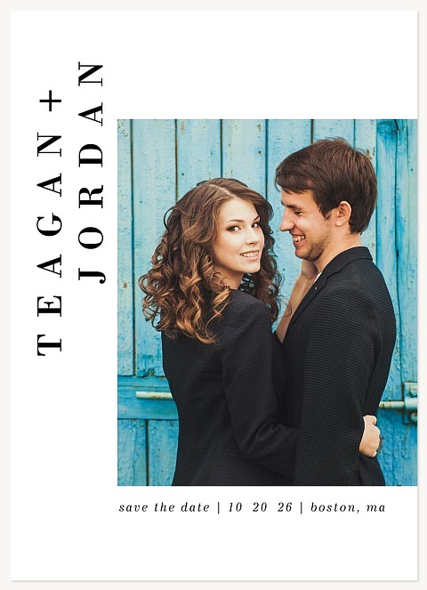 Modern Style Save the Date Cards