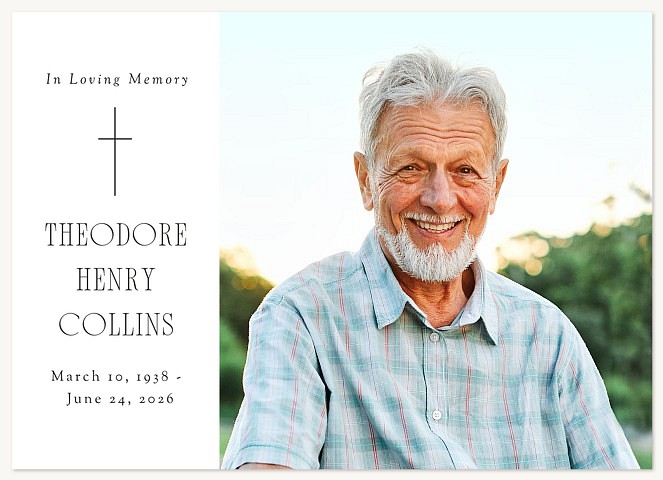 Sacred Cross Memorial & Sympathy Cards