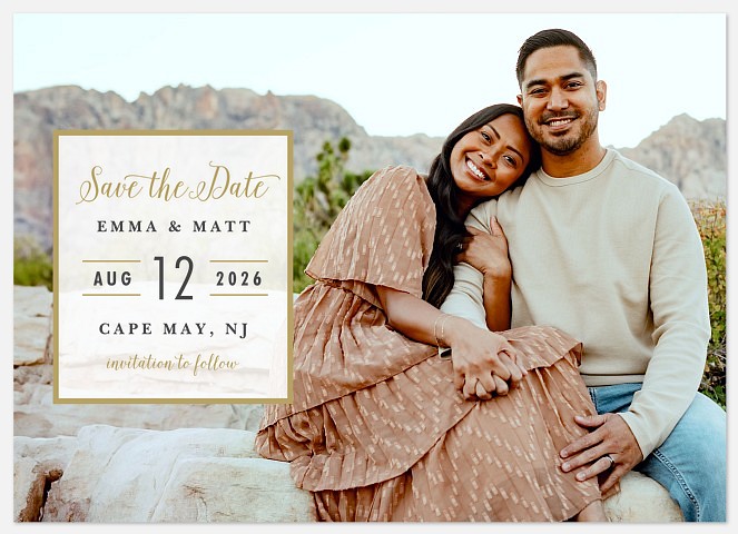 Love Square Save the Date Photo Cards
