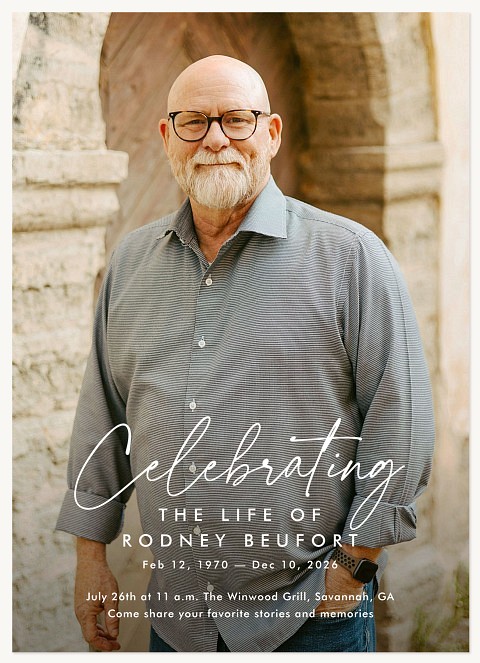 Celebrated Life Memorial & Sympathy Cards