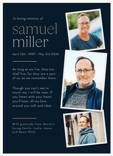 Our Angel Memorial & Sympathy Cards