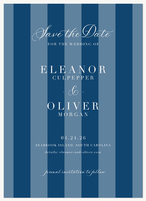 Classic Cabana Save the Date Cards