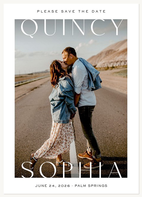 Modern Names Save the Date Cards