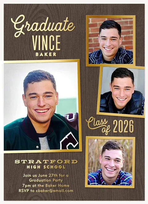 Outstanding Grad Graduation Announcements