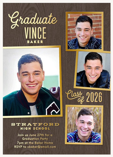 Outstanding Grad Graduation Announcements