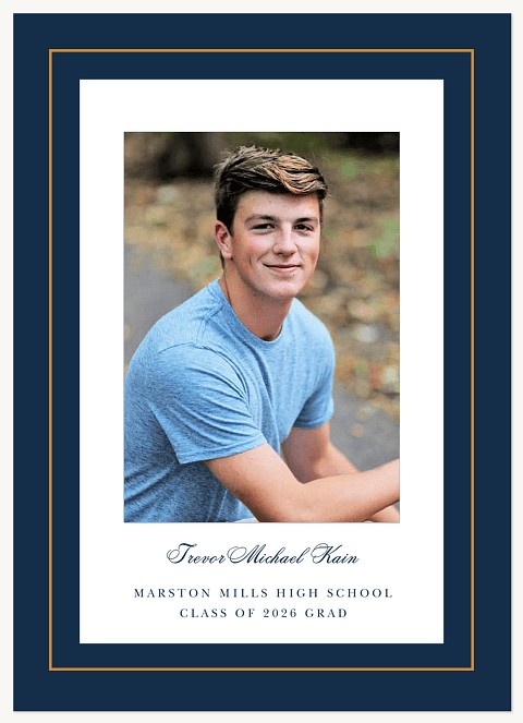 Elegant Border Graduation Cards