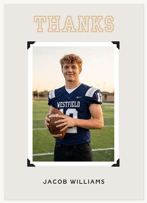 Yearbook Moment Thanks Thank You Cards 