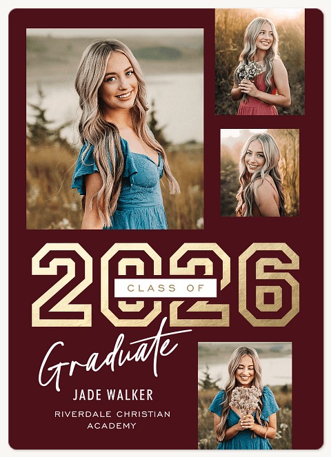 Varsity Collage Album Graduation Cards