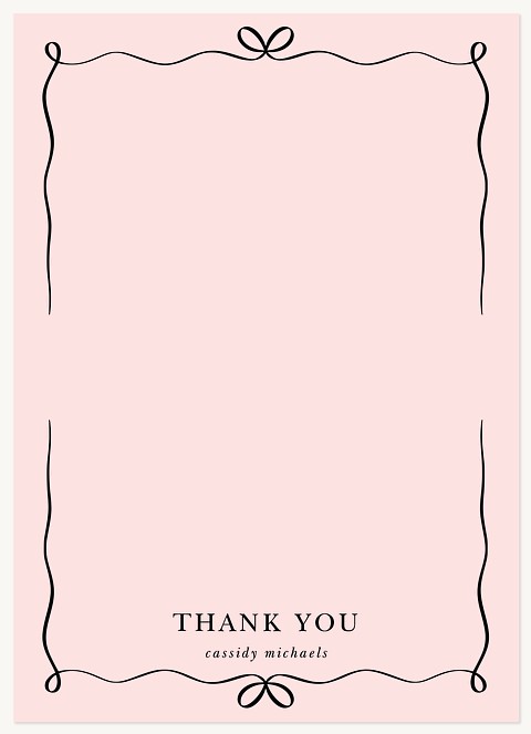 Sweet Bows Thanks Thank You Cards 