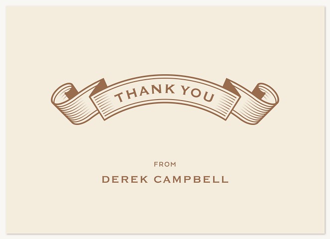 Scroll Thank You Thank You Cards 