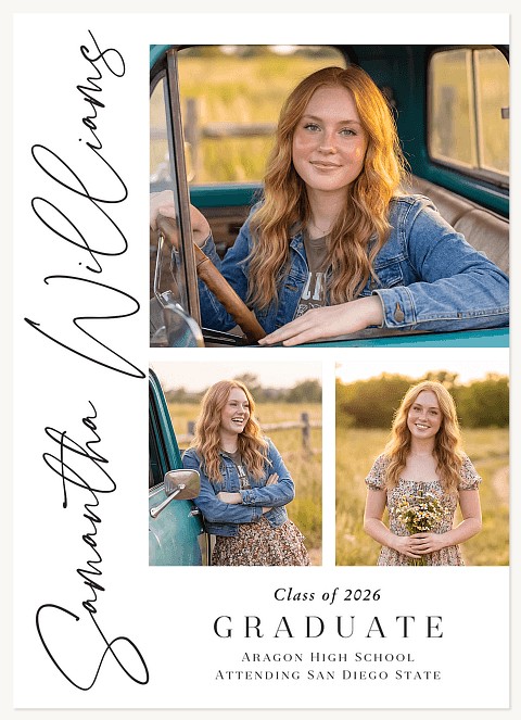 Pen Lettered Graduation Cards