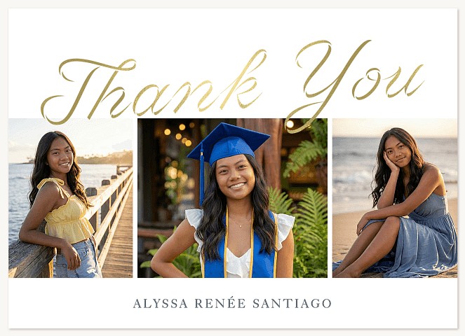 Ribbon Trio Thank You Cards 