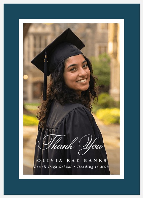 Classic Border Thank You Cards 