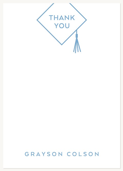 Cap Outline Thank You Cards 