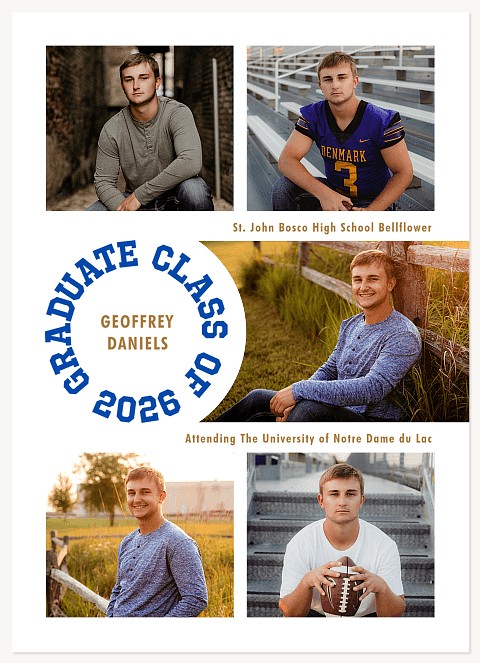 Sport Stamp Graduation Cards