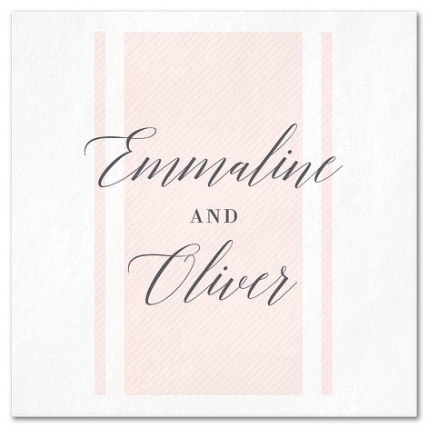 Blush Lines Custom Napkins