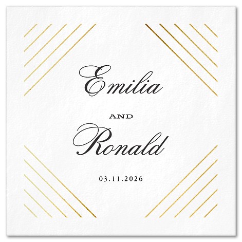 Royal Fondant Custom Napkins