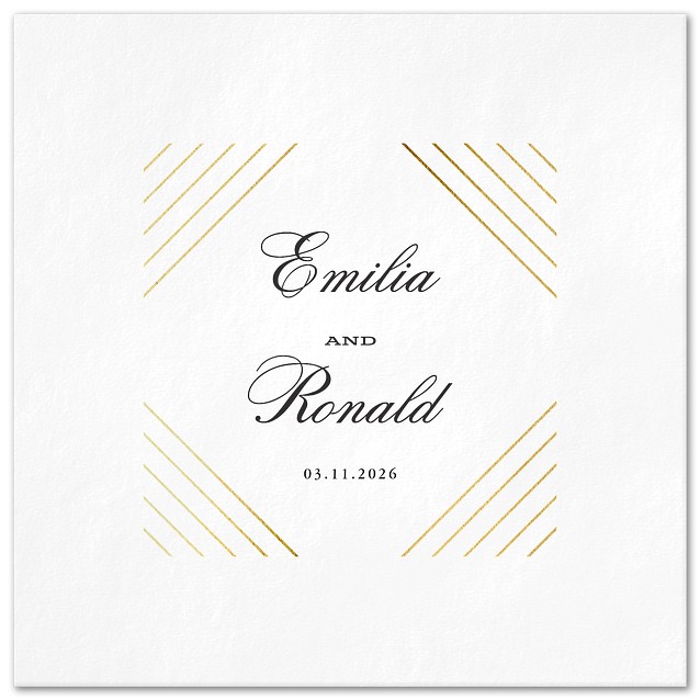 Royal Fondant Custom Napkins