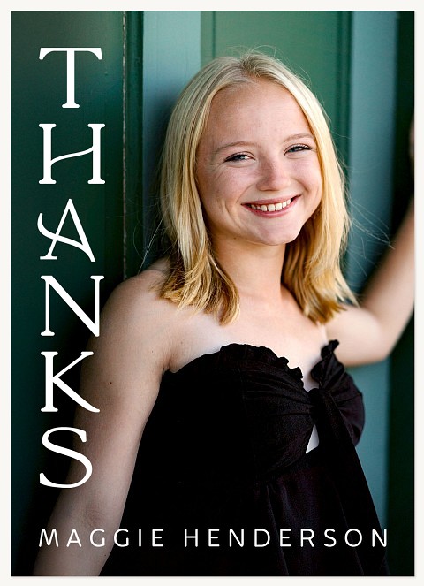 Delicate Column Thank You Cards 