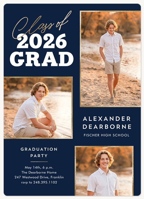Classic Frames Graduation Cards