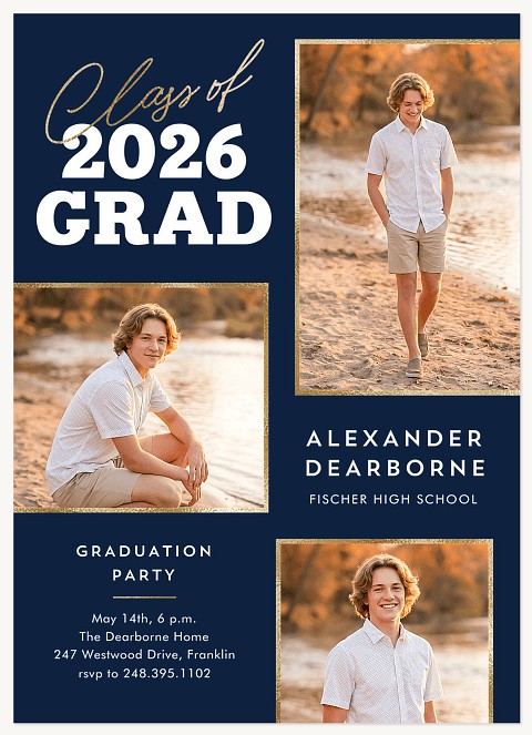 Classic Frames Graduation Cards
