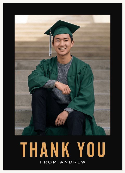 Arched Year Thanks Thank You Cards 