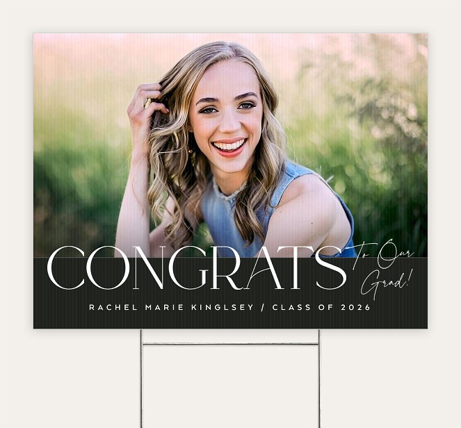 Grad Cheers Custom Yard Signs