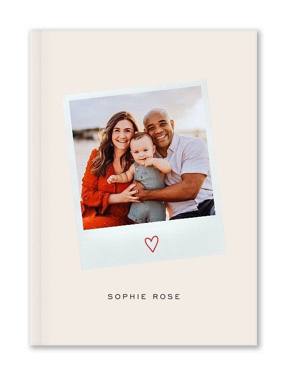 Polaroid Heart Custom Hardcover Journals