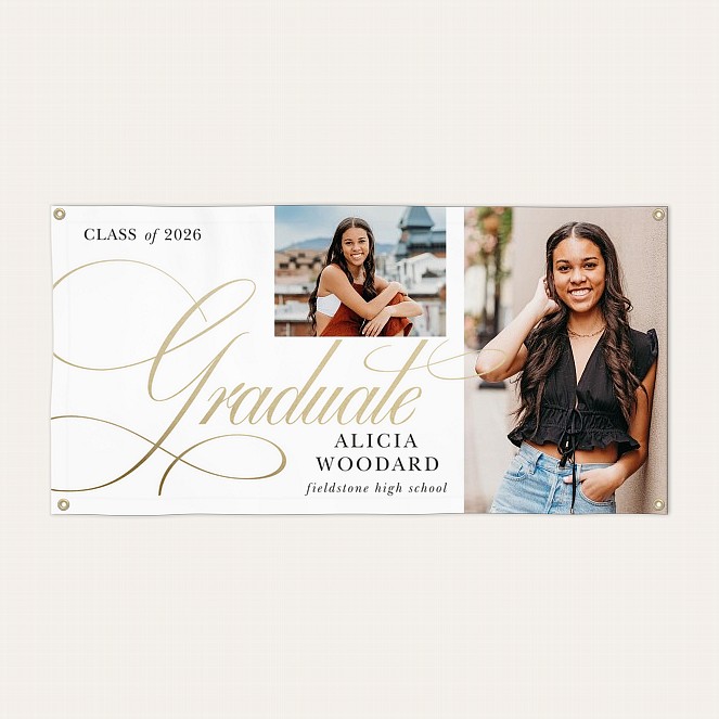 True Elegance Graduation Banner Custom Banners