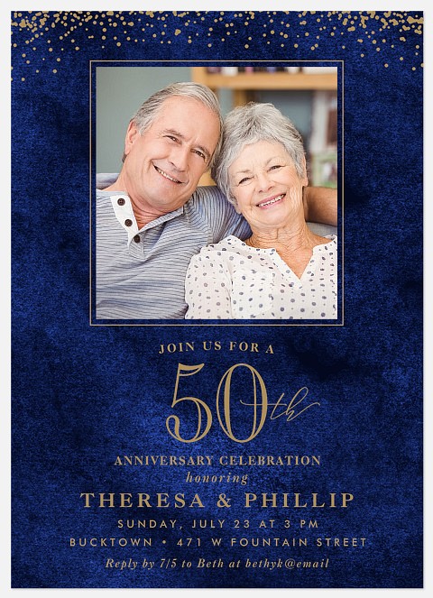 Grand Soiree Anniversary Invitations