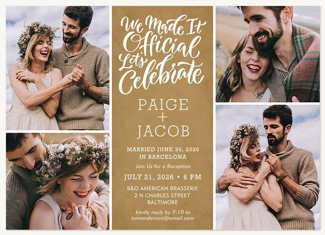 It's Official Wedding Announcements