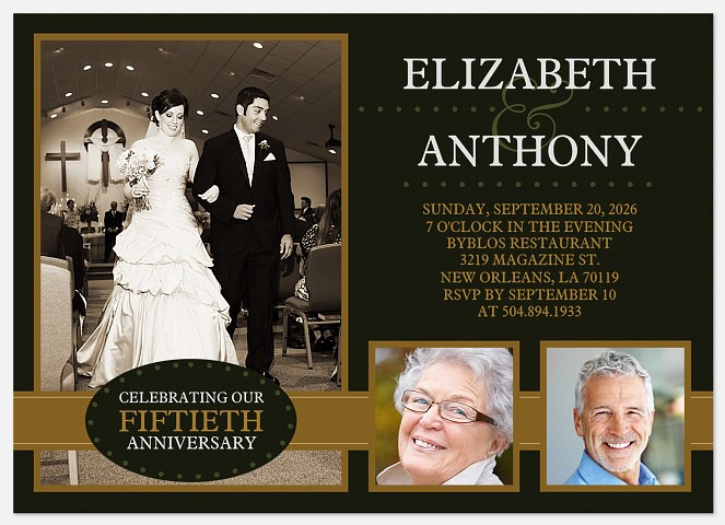 Together Forever Anniversary Invitations