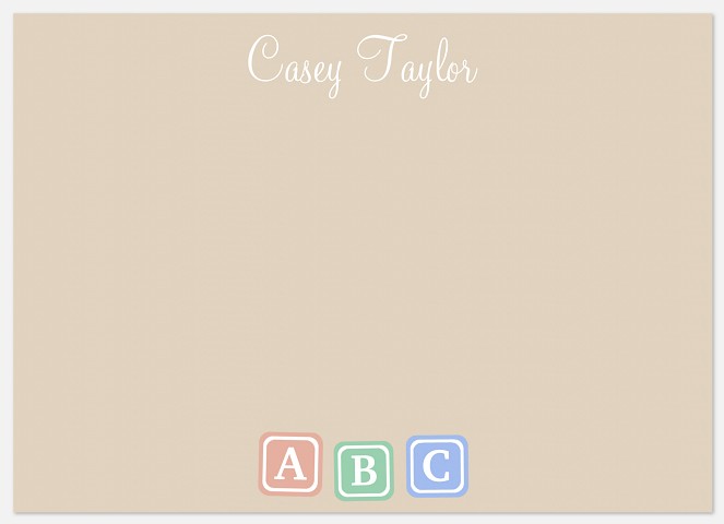 Bottles 'n Blocks Thank You Cards 