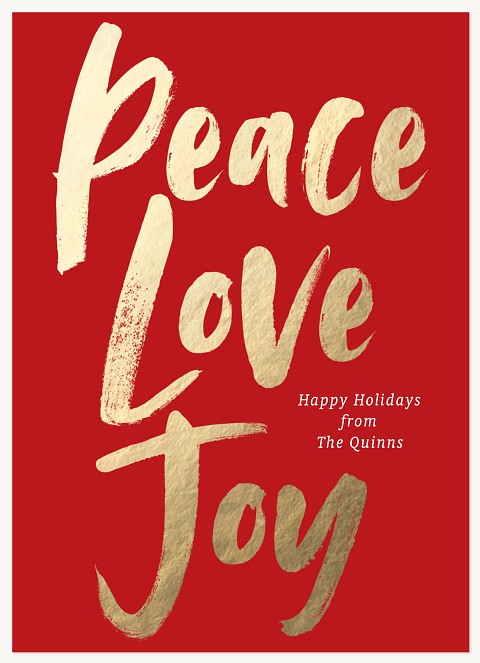 Bold Paint Photo Holiday Cards