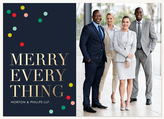Merry Multicolors  Business Holiday Cards