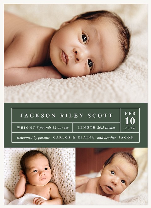 Special Delivery Baby Announcements