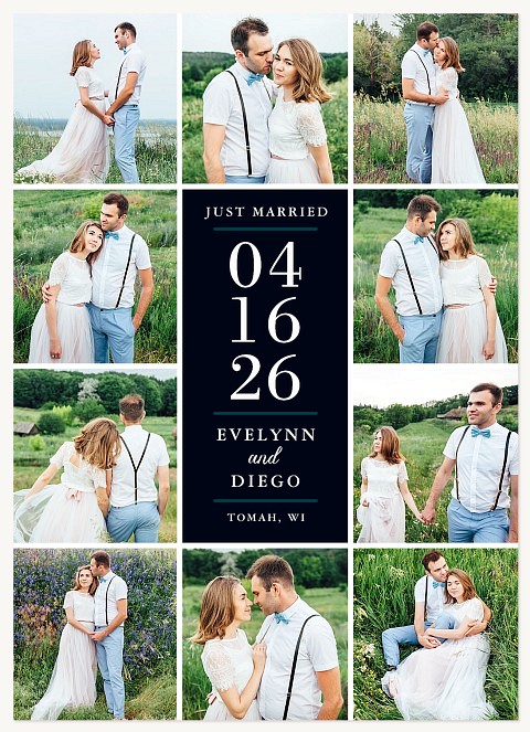 Snapshot Collage Wedding Announcements